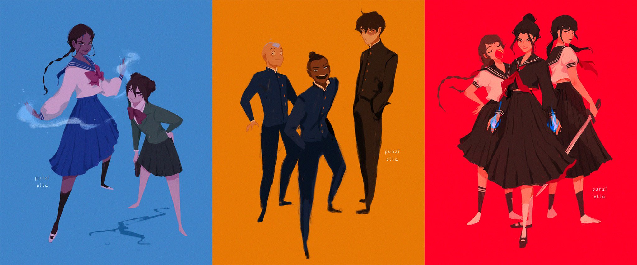 Zuko X Katara Art - HD Wallpaper 