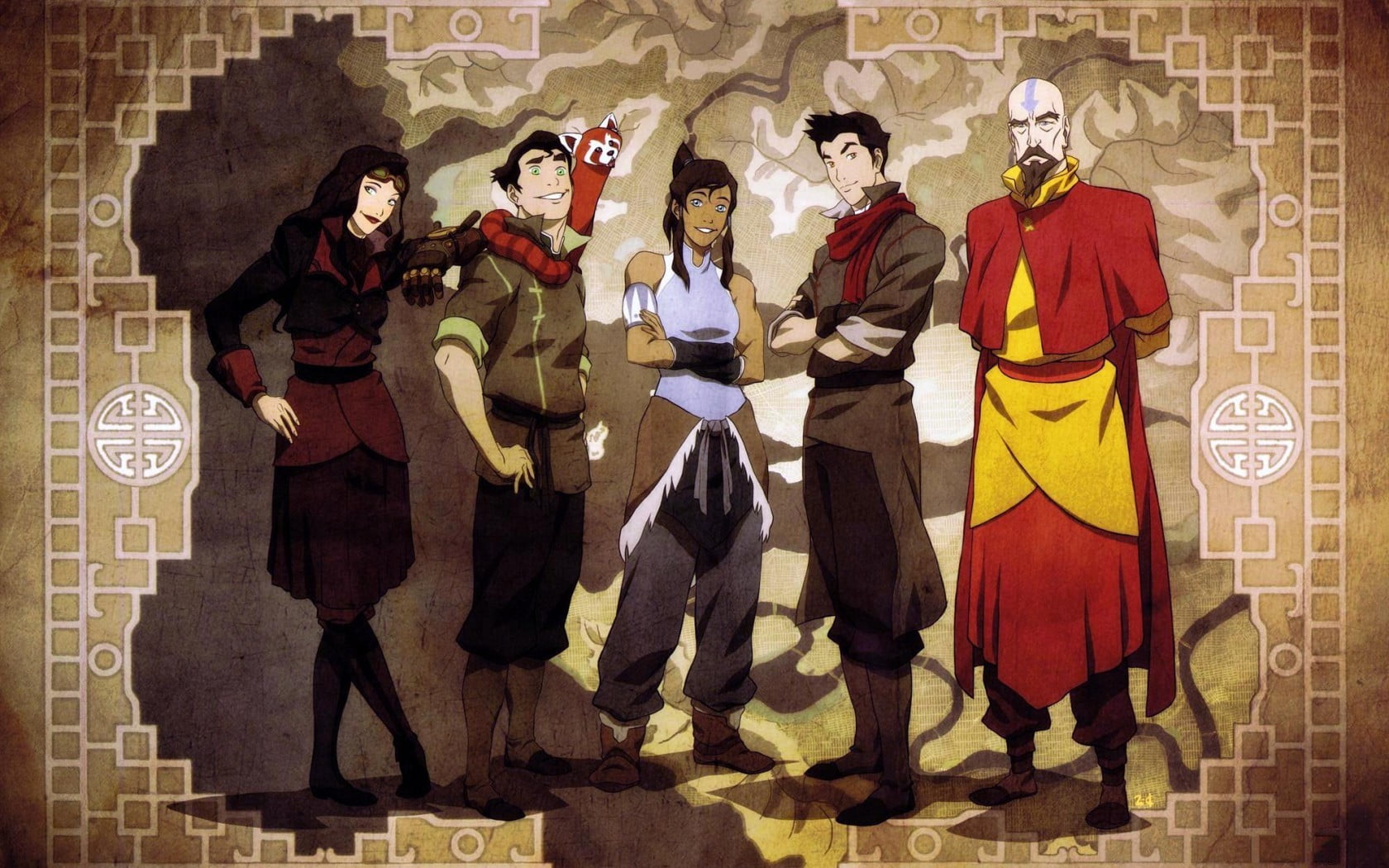 Legend Of Korra Group - HD Wallpaper 