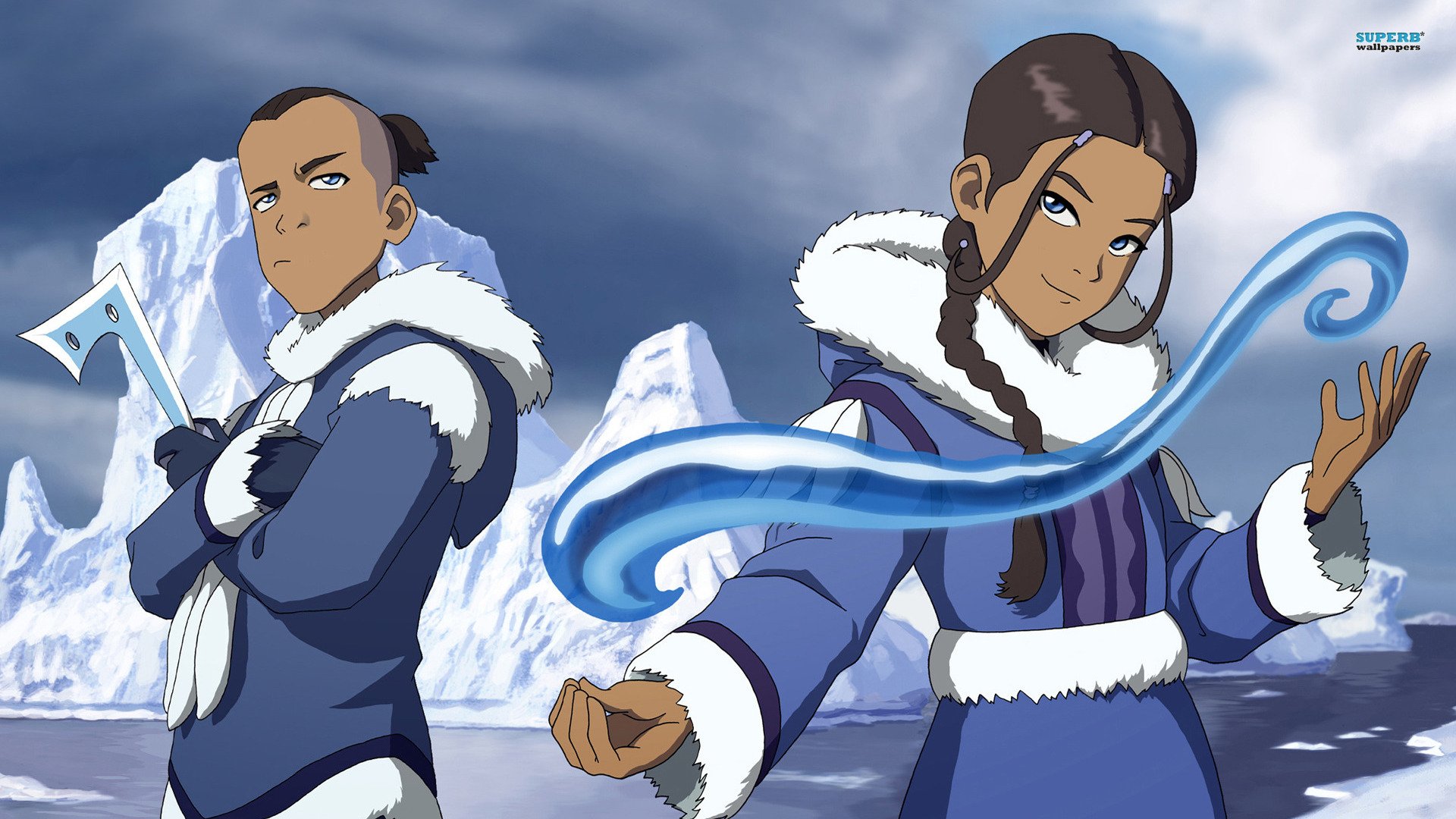 Avatar The Last Airbender Sokka And Katara - HD Wallpaper 