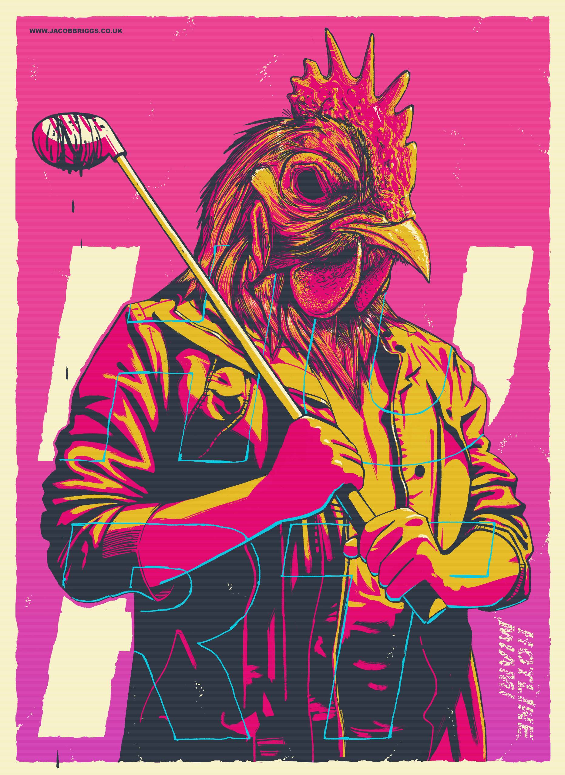 Hotline Miami Iphone Wallpaper - Hotline Miami Art - HD Wallpaper 
