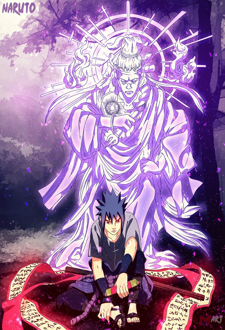 *sasuke Indra Chakra* - Sasuke And Indra Susanoo - HD Wallpaper 