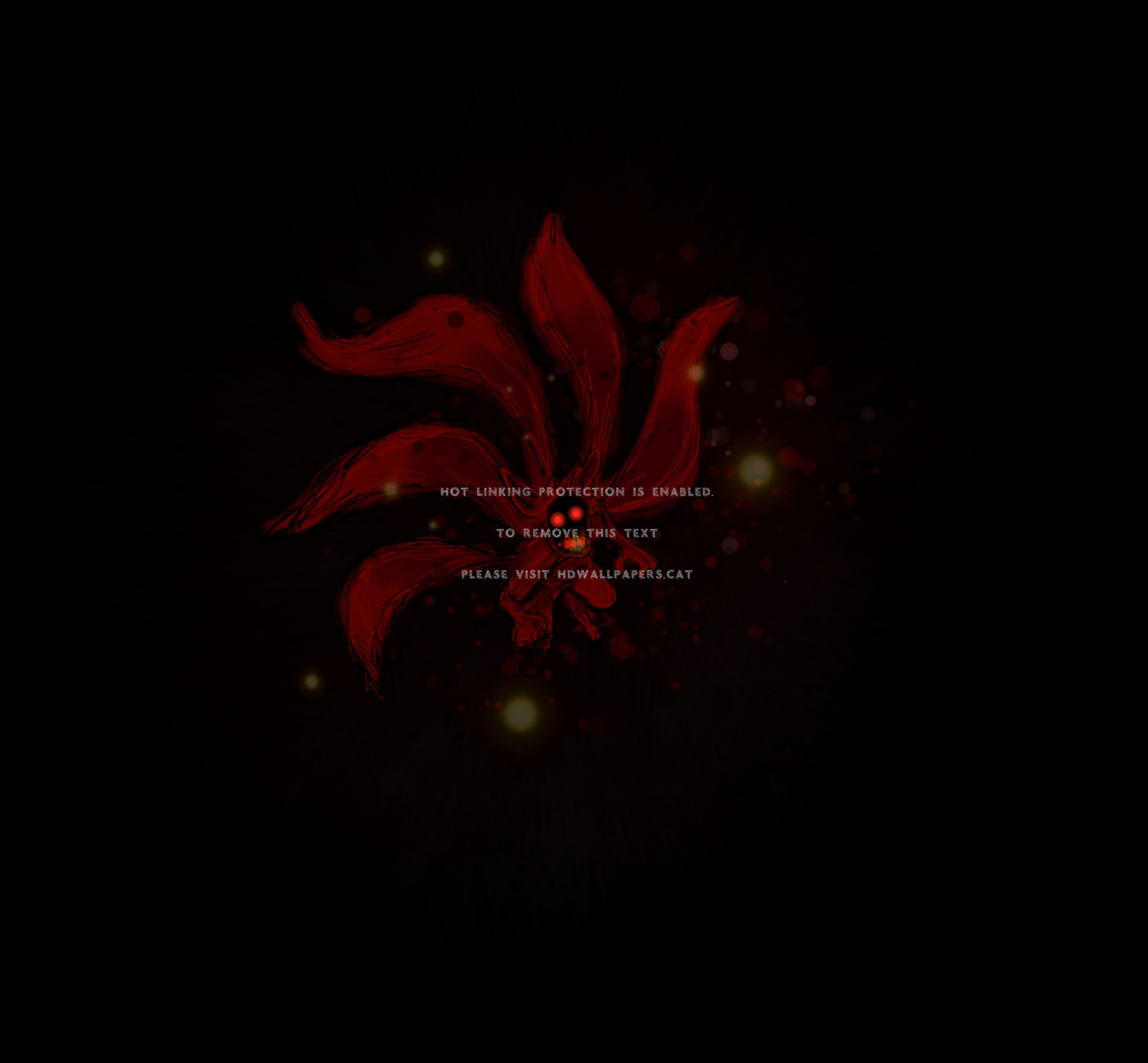 Kurama Bijuu Monter Anime Naruto - Darkness - HD Wallpaper 