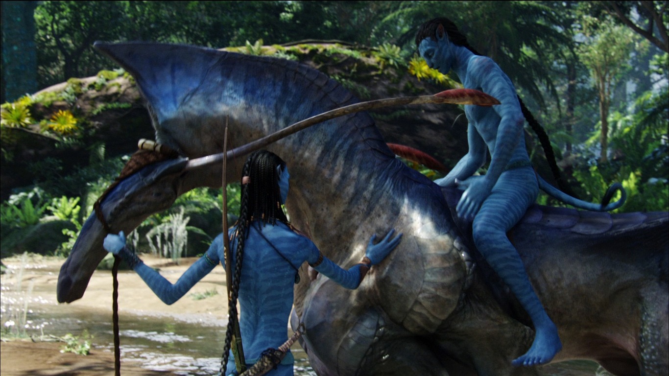 2014 Avatar 2 Movie Hd Desktop Wallpaper - Avatar Riding Horse - 1366x768  Wallpaper 