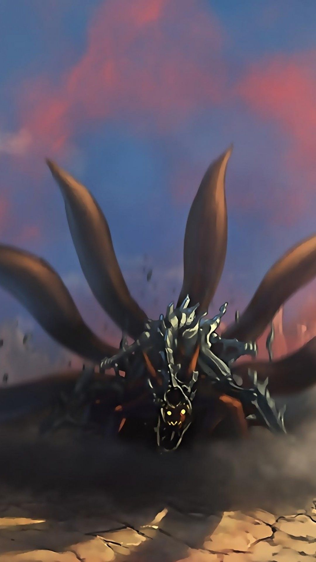 Nine Tails Wallpaper - Nine Tailed Fox Iphone - HD Wallpaper 