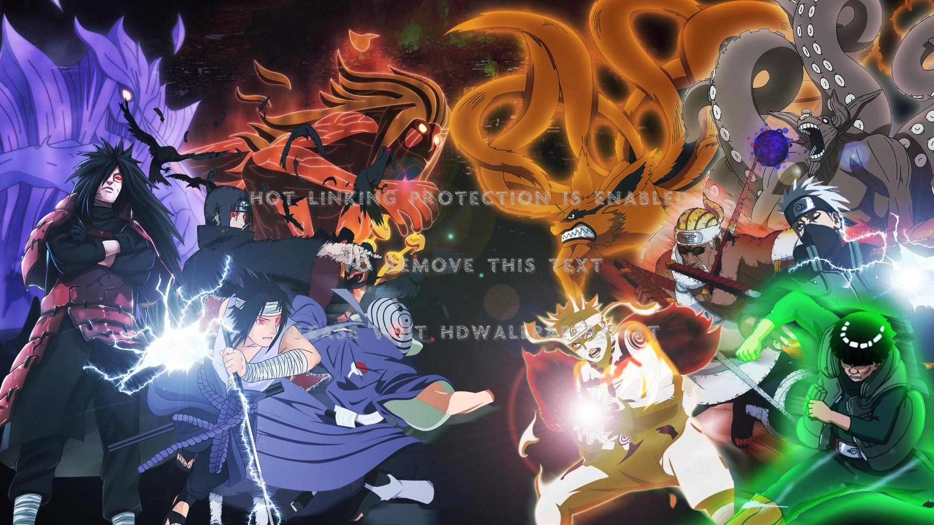 Akatsuki Allied Shinobi Forces Tailed Beast - Naruto War - HD Wallpaper 
