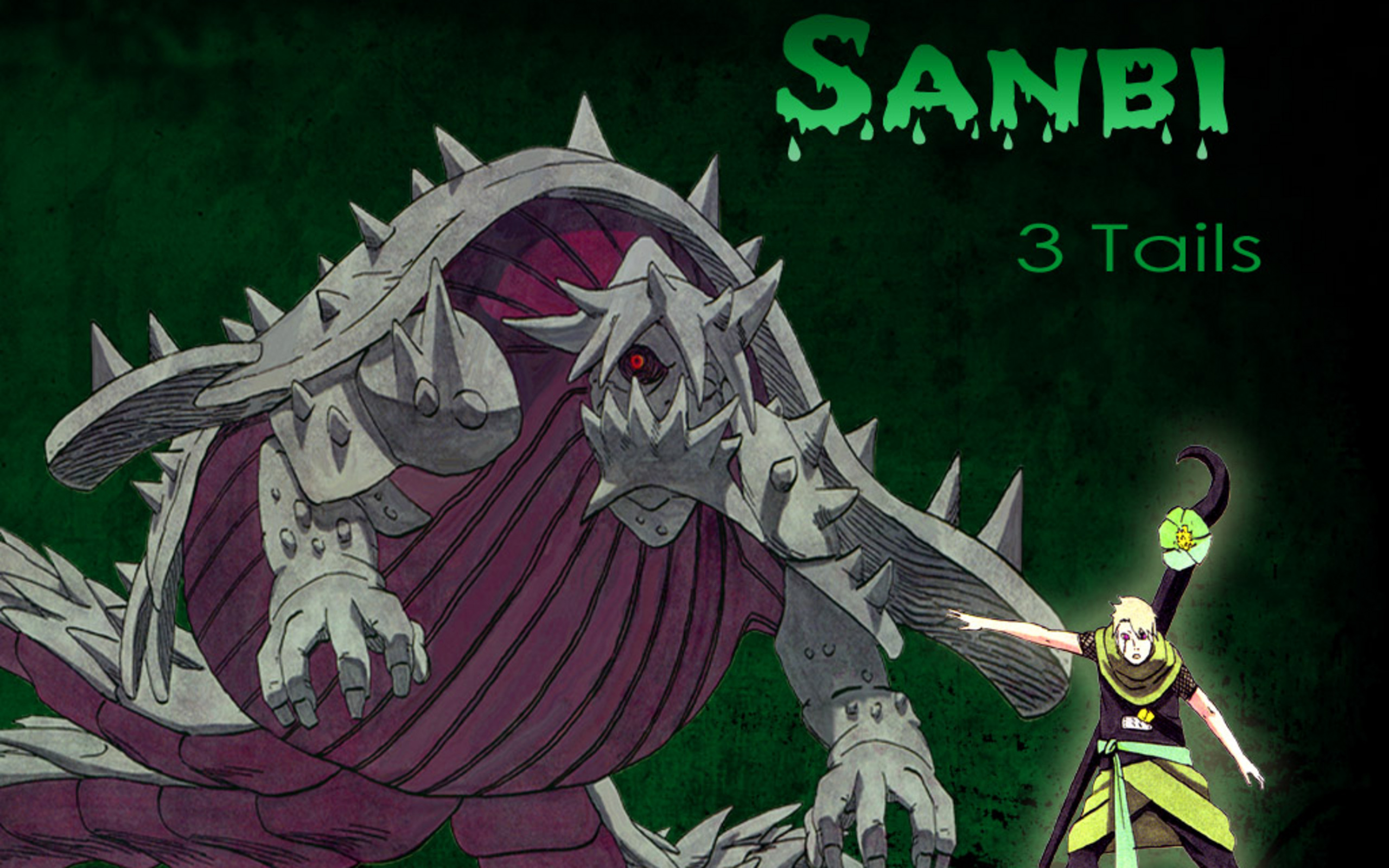 Sanbi Naruto - HD Wallpaper 