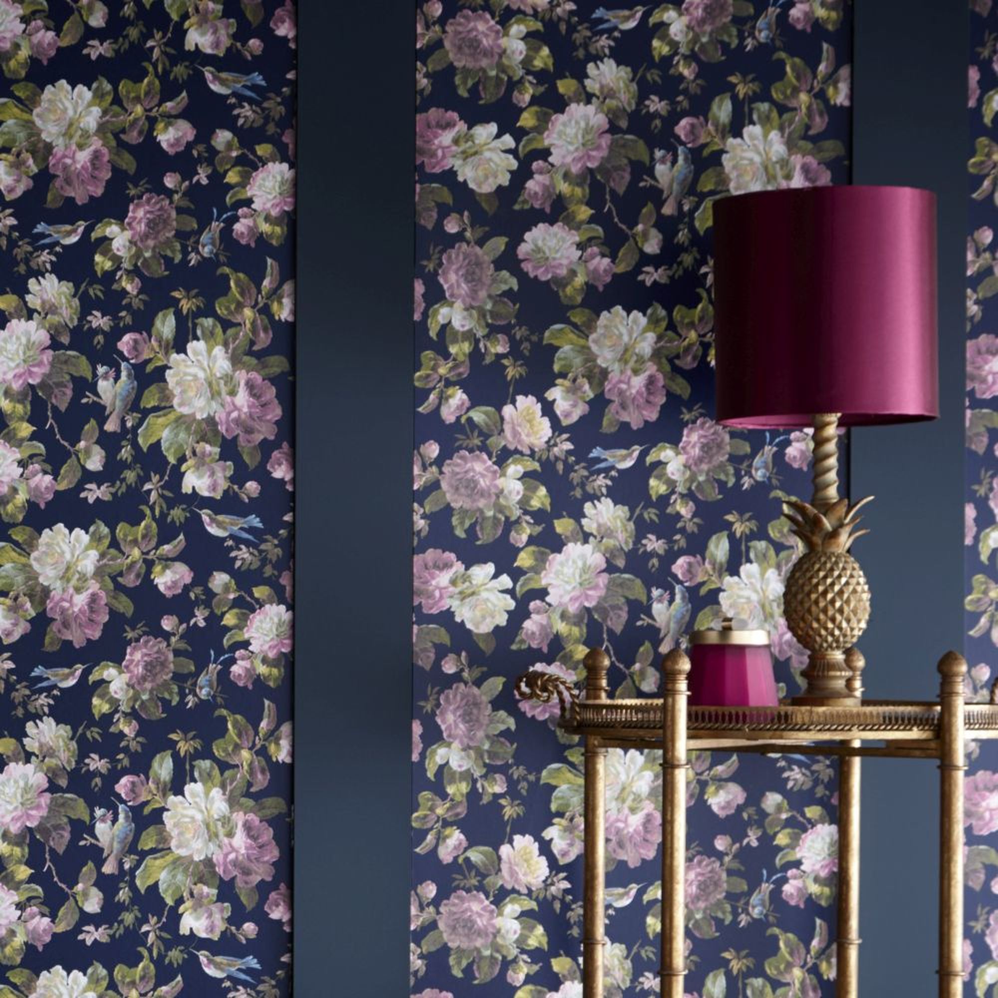 Clarke And Clarke Renaissance Midnight - HD Wallpaper 