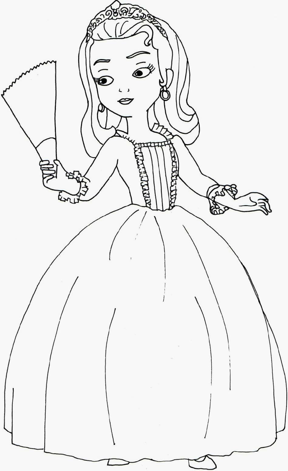Halloween Wallpaper With Disney Sophia Free1 - Amber Sofia The First Coloring Pages - HD Wallpaper 