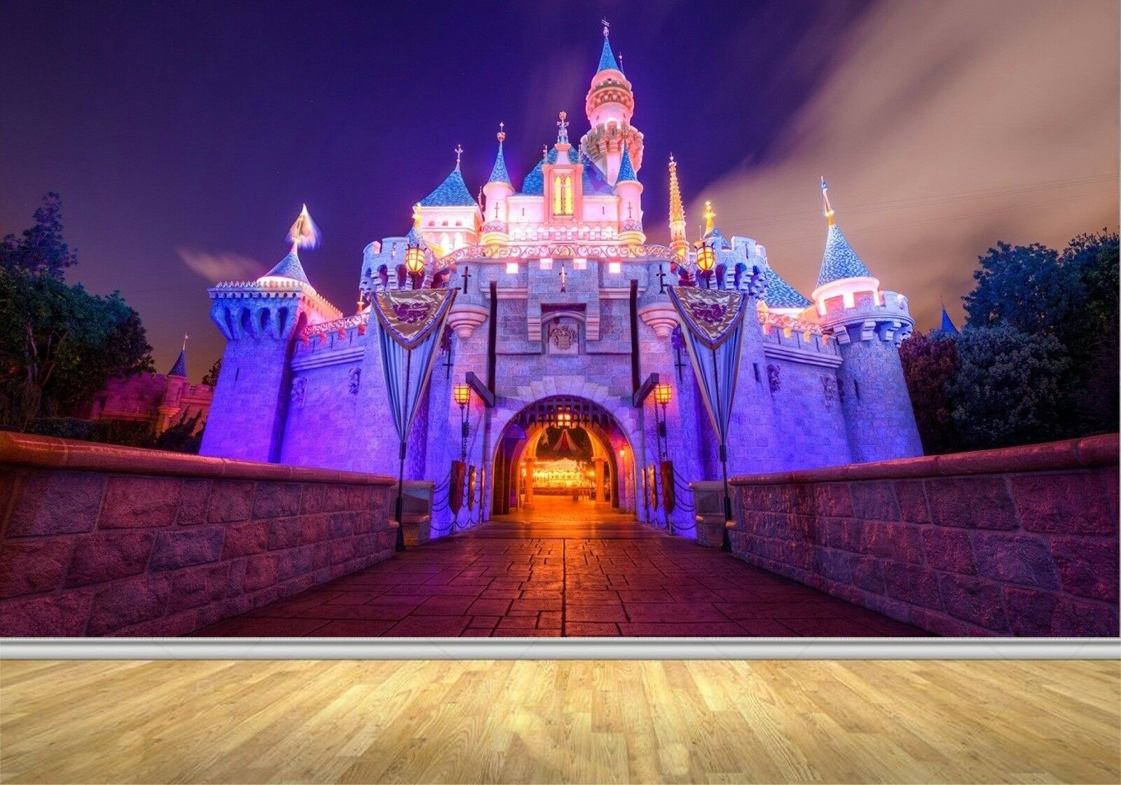 Disneyland Castle At Night Hd 1600x11 Wallpaper Teahub Io