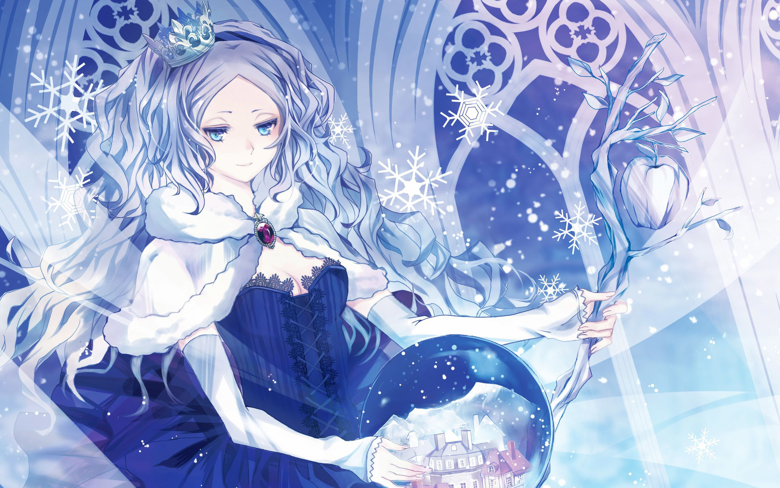 Snow Princess Anime - HD Wallpaper 