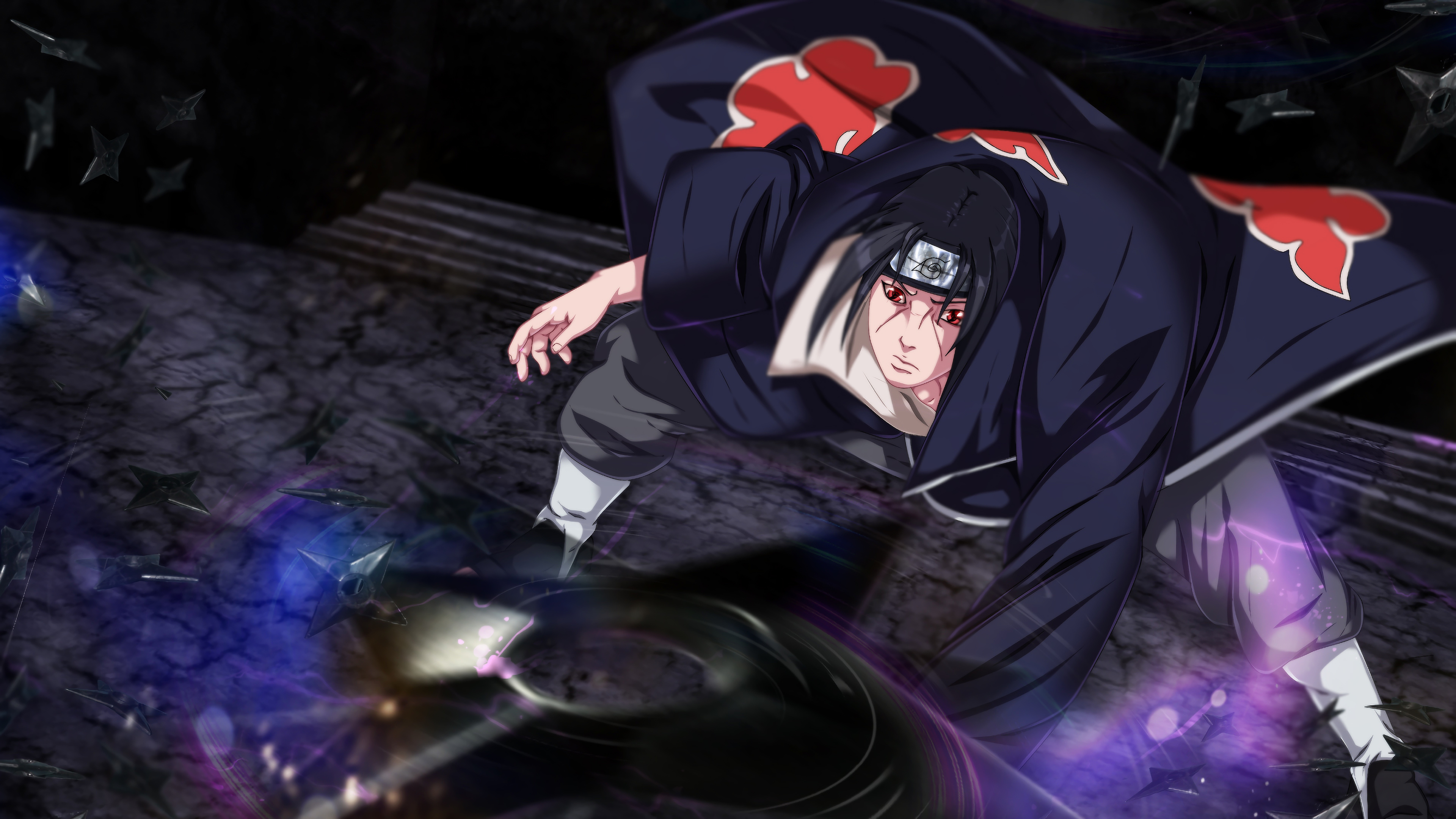 Itachi Uchiha, Akatsuki, 4k, - Itachi Uchiha Wallpaper 4k - HD Wallpaper 