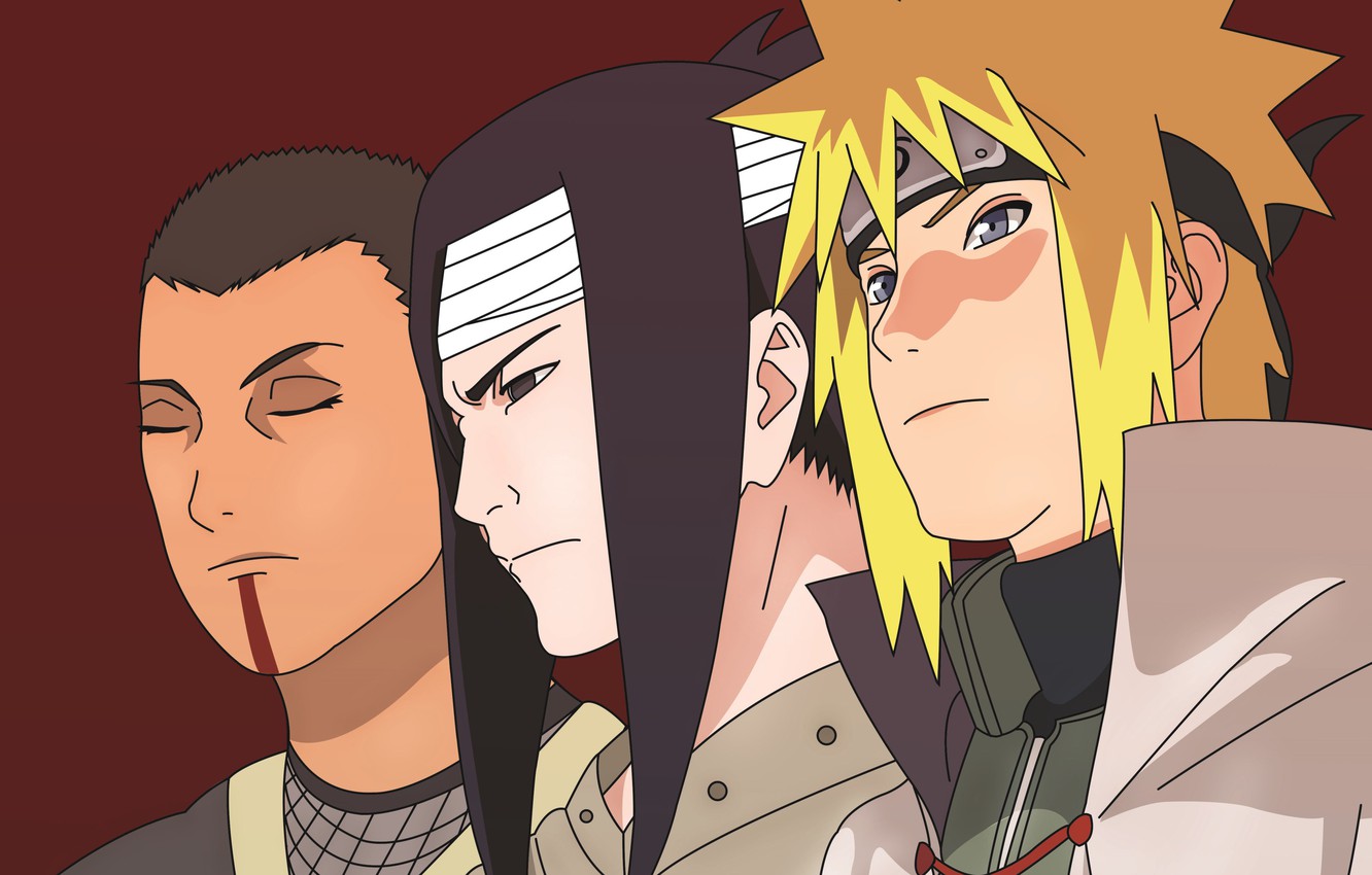 Photo Wallpaper Game, Naruto, Anime, Man, Face, Ninja, - All Members Of The Namikaze Clan - HD Wallpaper 