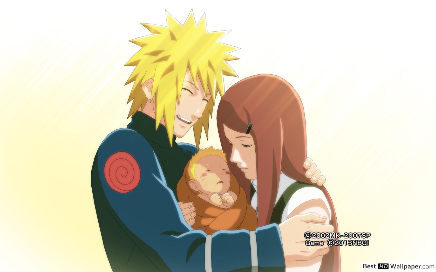 Naruto Minito And Kushina - HD Wallpaper 