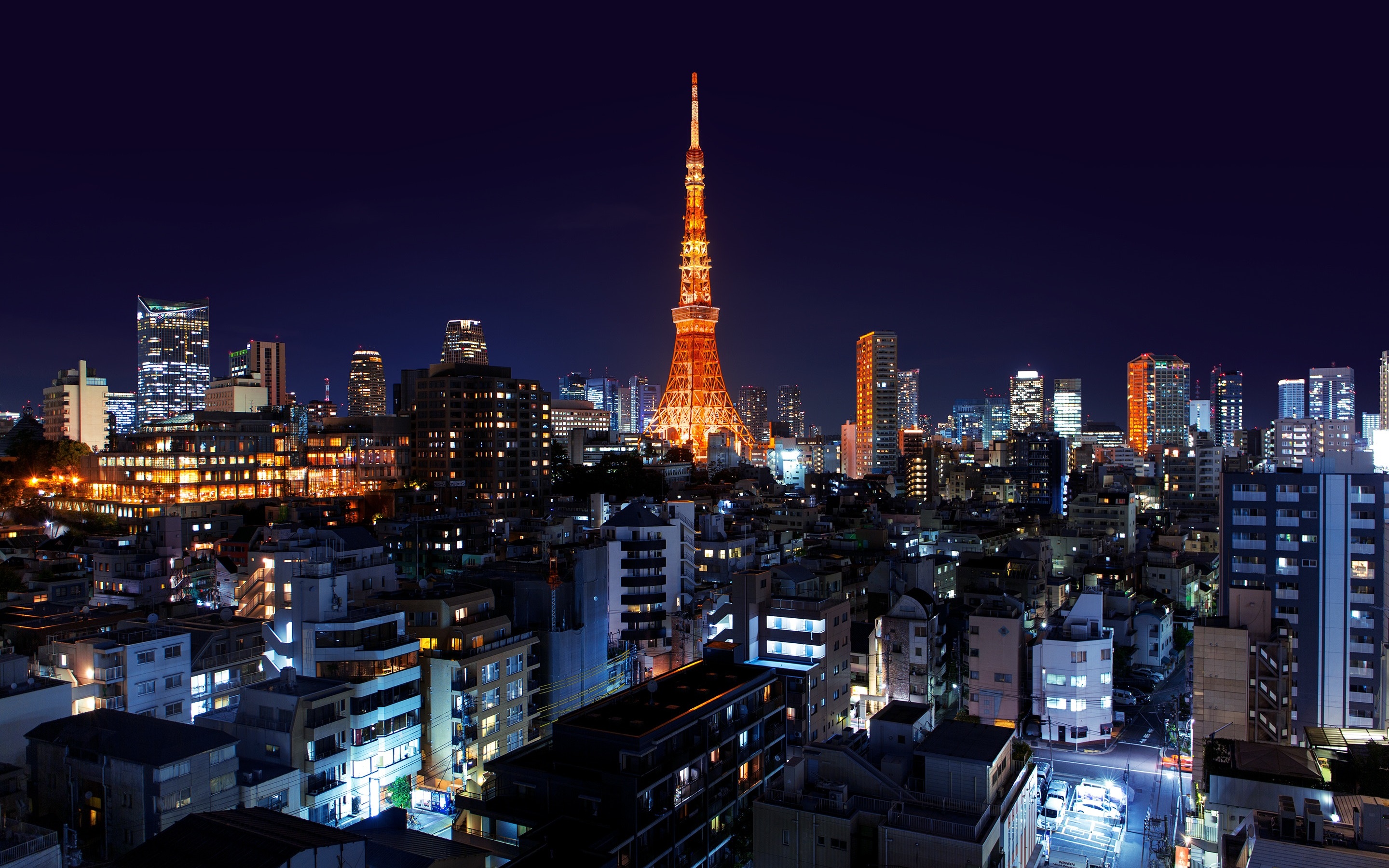 Wallpaper Roppongi, Minato, Japan, Tokyo, Tower, Night, - 1080p Wallpaper  Japan Night - 2880x1800 Wallpaper 