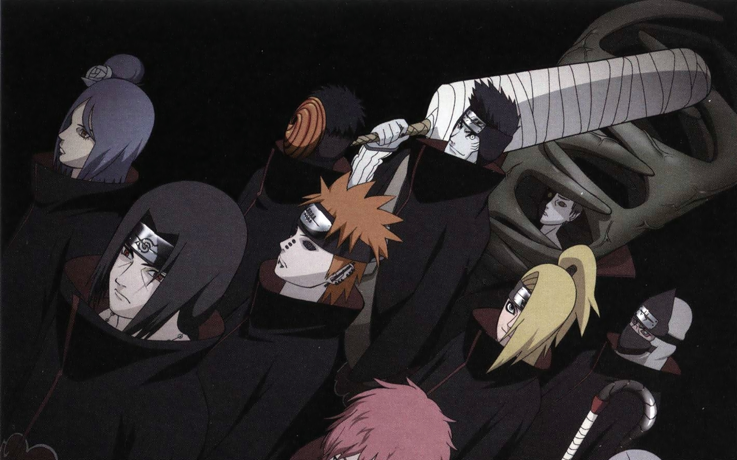 Naruto Shippuden Akatsuki Uchiha Itachi Konan Deidara - Naruto Naruto Shippuden Opening Hero Come Back - HD Wallpaper 