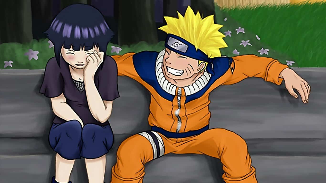 Naruto, Hinata, Girl, Man, Crying, Joy, Bench Laptop - Cute Naruto And Hinata - HD Wallpaper 