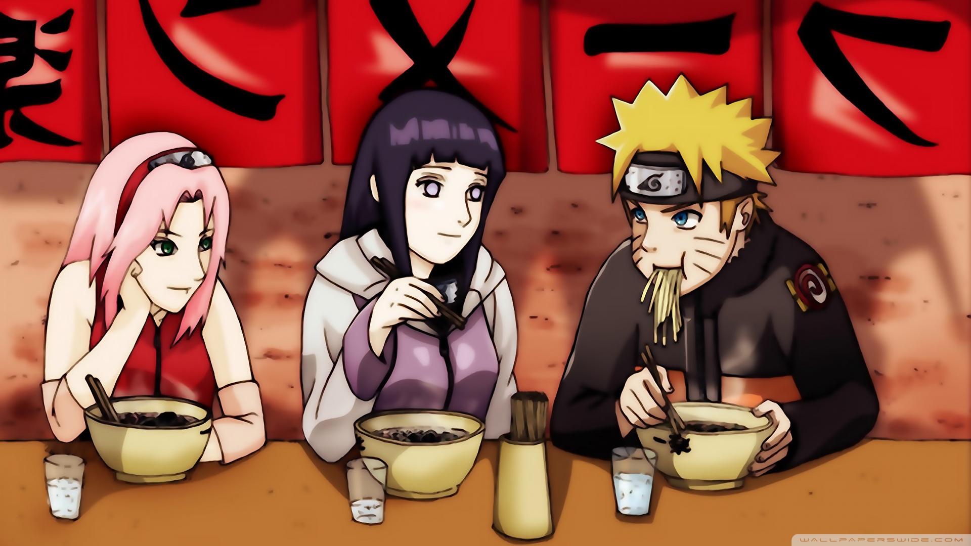 Naruto Love Sakura Hinata - HD Wallpaper 
