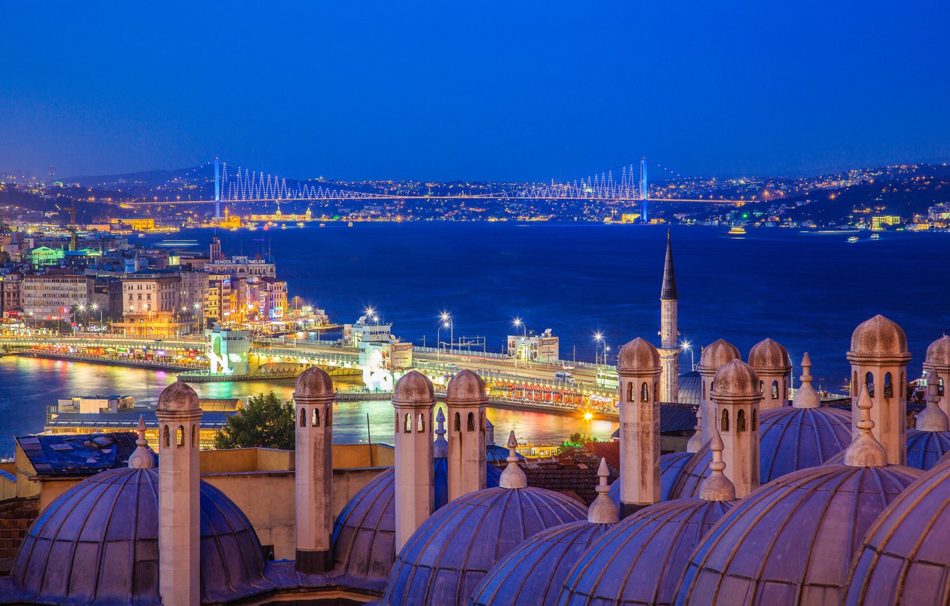 Photo Wallpaper Strait, Mosque, Istanbul, Turkey, Suleymaniye, - Deck - HD Wallpaper 