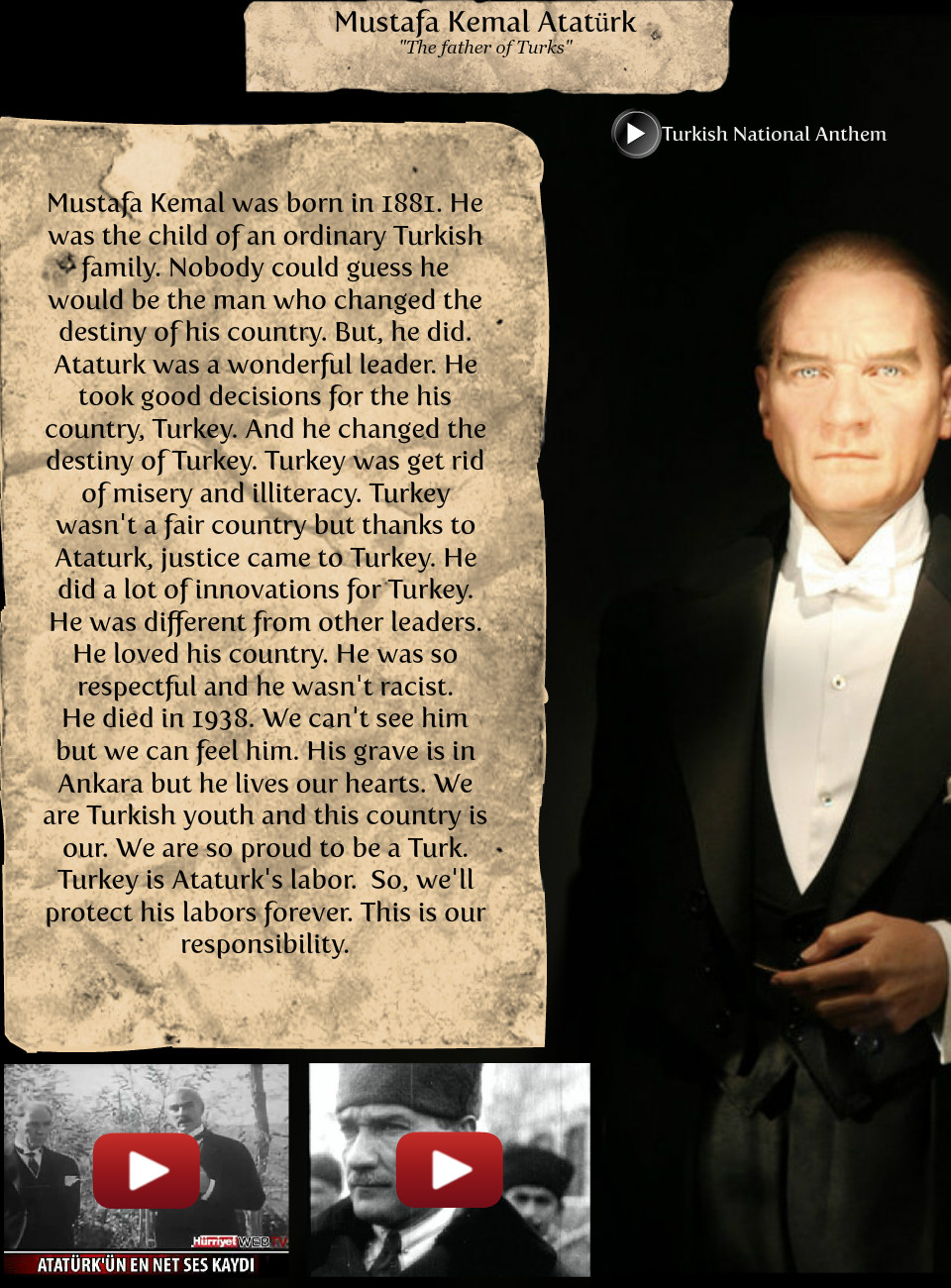 Mustafa Kemal Atatürk - Formal Wear - HD Wallpaper 