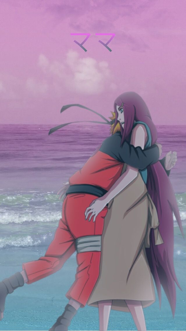 #freetoedit #kushina #naruto #uzumaki #iphone #wallpaper - Kushina And Naruto Crying - HD Wallpaper 