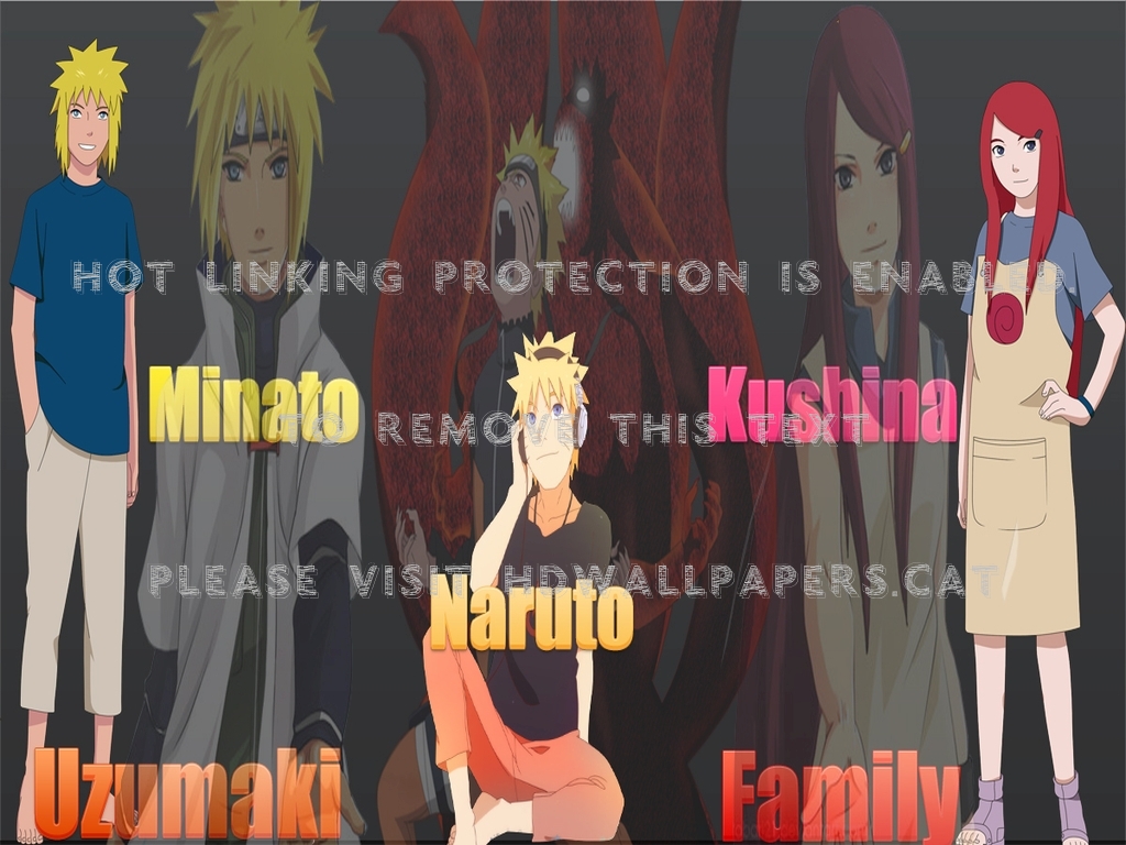 Naruto Uzumaki Family Kushina Minato Anime - Action Figure - HD Wallpaper 