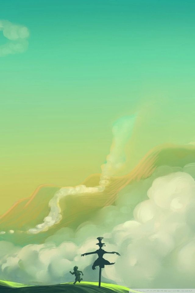 Entries In Iphone Wallpapers Moving Gro - Howl's Moving Castle Iphone - HD Wallpaper 