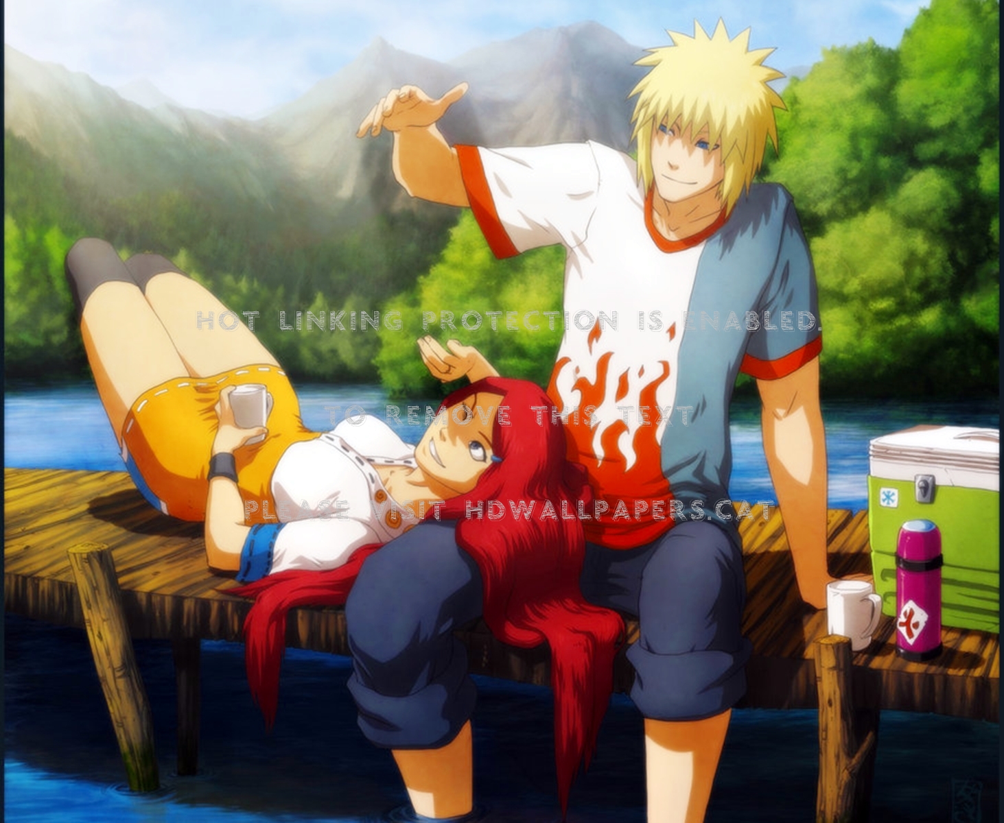 My Sun Kushina Minato Naruto Minakushi - Kushina X Minato - HD Wallpaper 