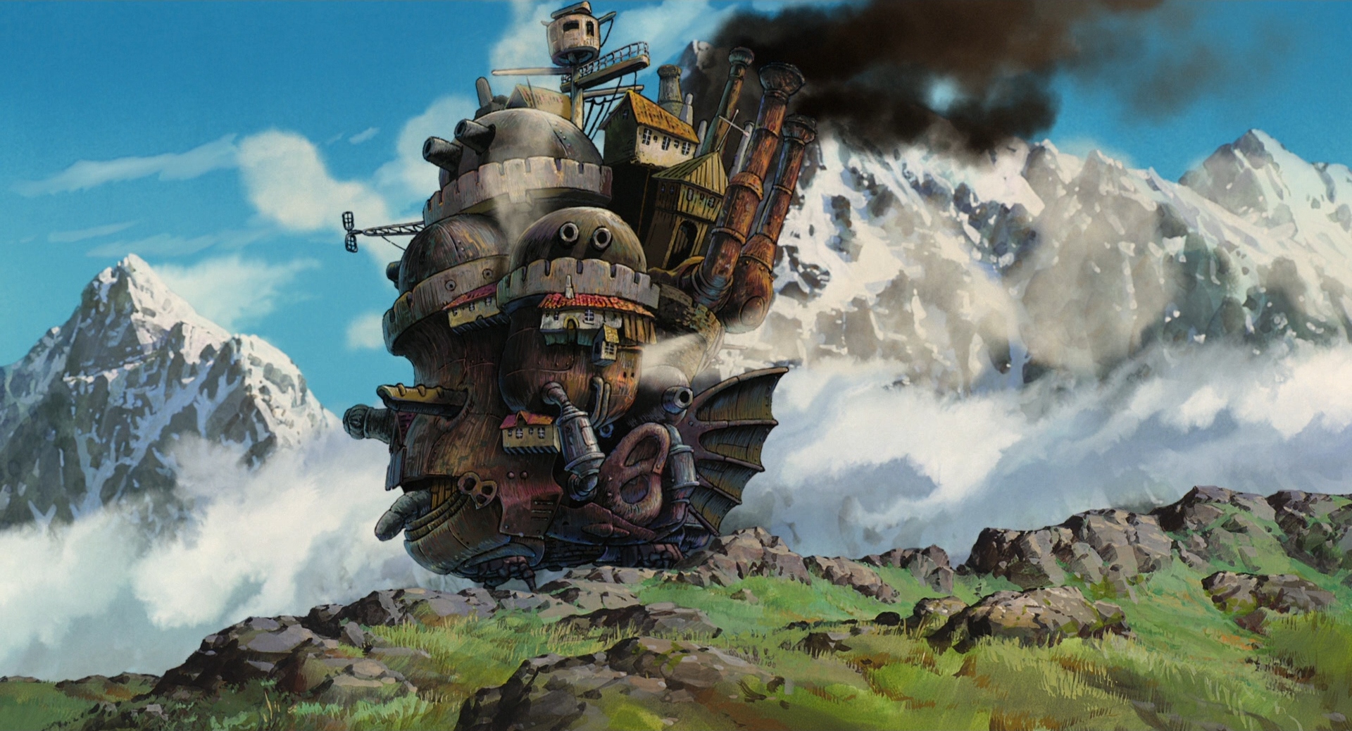 Howl S Moving Castle Hd Wallpapers, Desktop Wallpaper - Howl's Moving Castle Castle - HD Wallpaper 