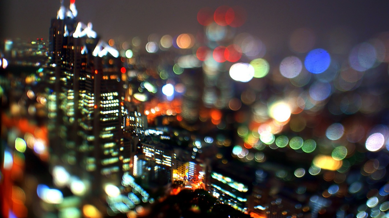 Dream Tokyo Japan Bokeh Photography Wallpaper - 电脑 桌面 东京 城市 - HD Wallpaper 