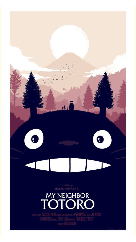 My Neighbor Totoro Minimalist Poster - HD Wallpaper 