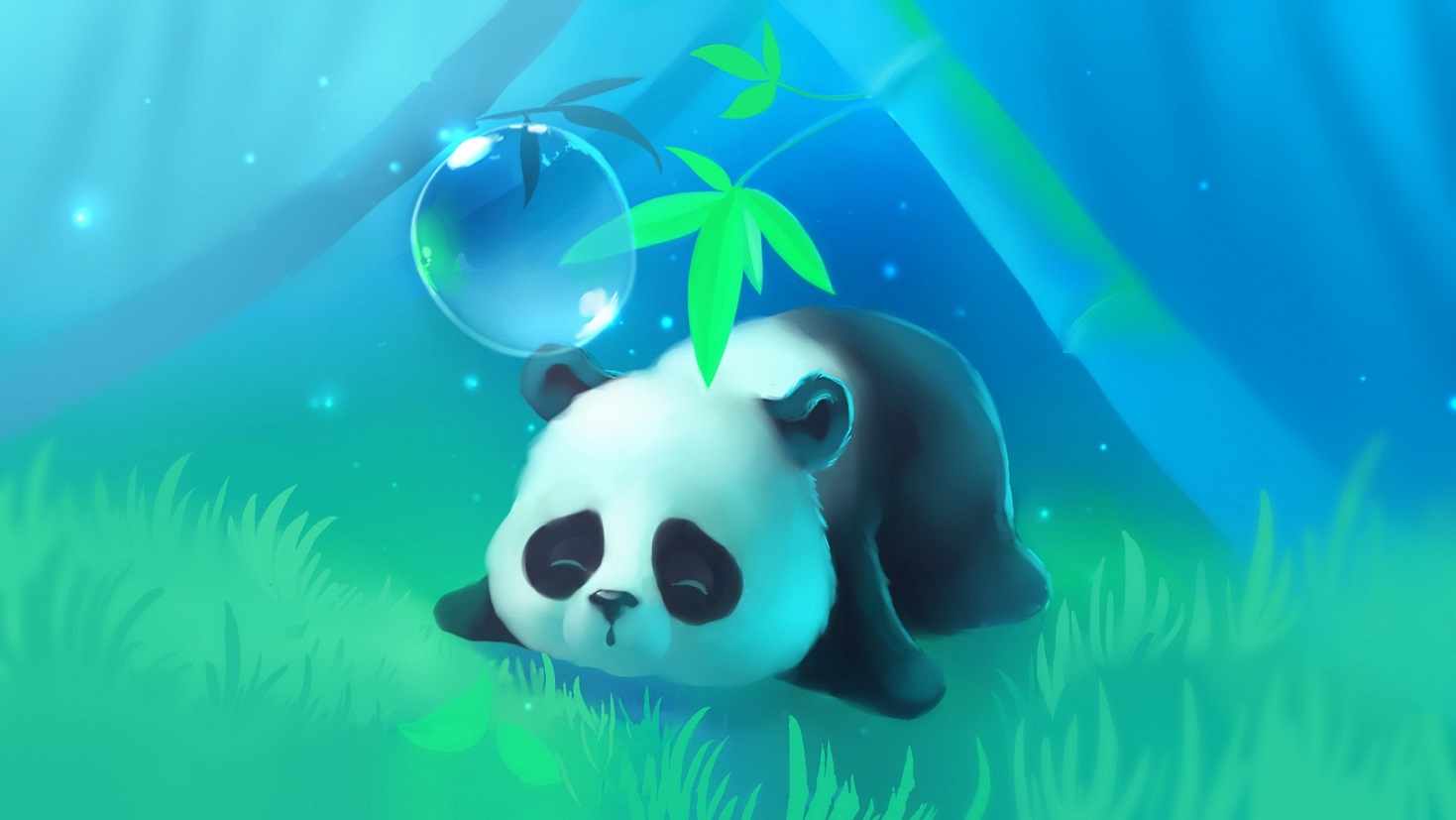 10 Free Cute Panda Backgrounds For Computer Hd - Cute Cartoon Wallpaper Panda - HD Wallpaper 