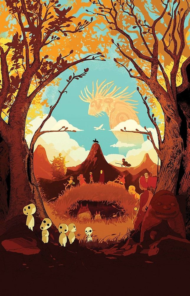 25 Best Ideas About Studio Ghibli Wallpaper On Pinterest - Hayao Miyazaki Fan Art - HD Wallpaper 