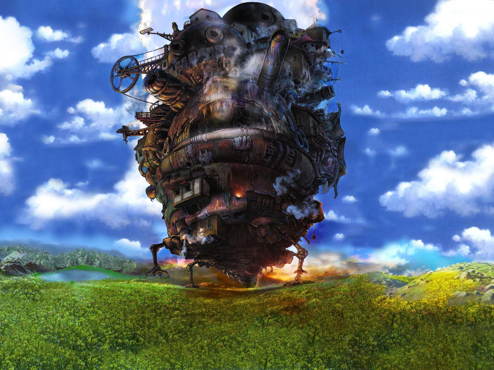 Studio Ghibli Wallpaper - Howl's Moving Castle - HD Wallpaper 