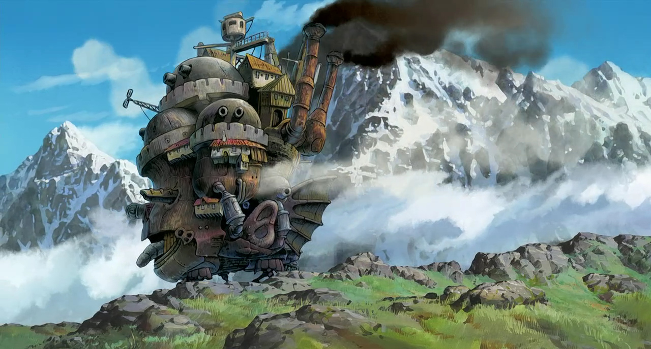 From Worst To Best Ranking The Films Of Hayao Miyazaki - Howl's Moving Castle Castle - HD Wallpaper 