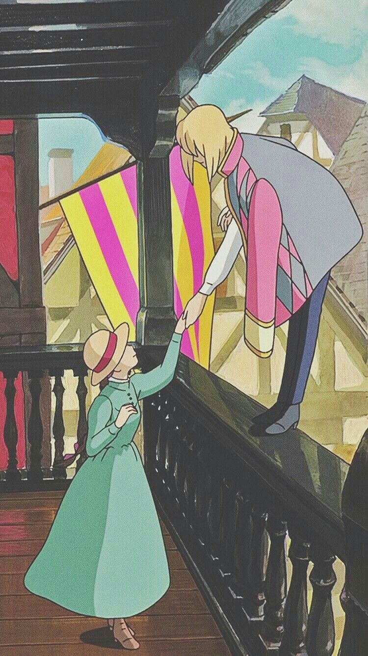Ghibli Howl's Moving Castle Lockscreen - 750x1334 Wallpaper - teahub.io
