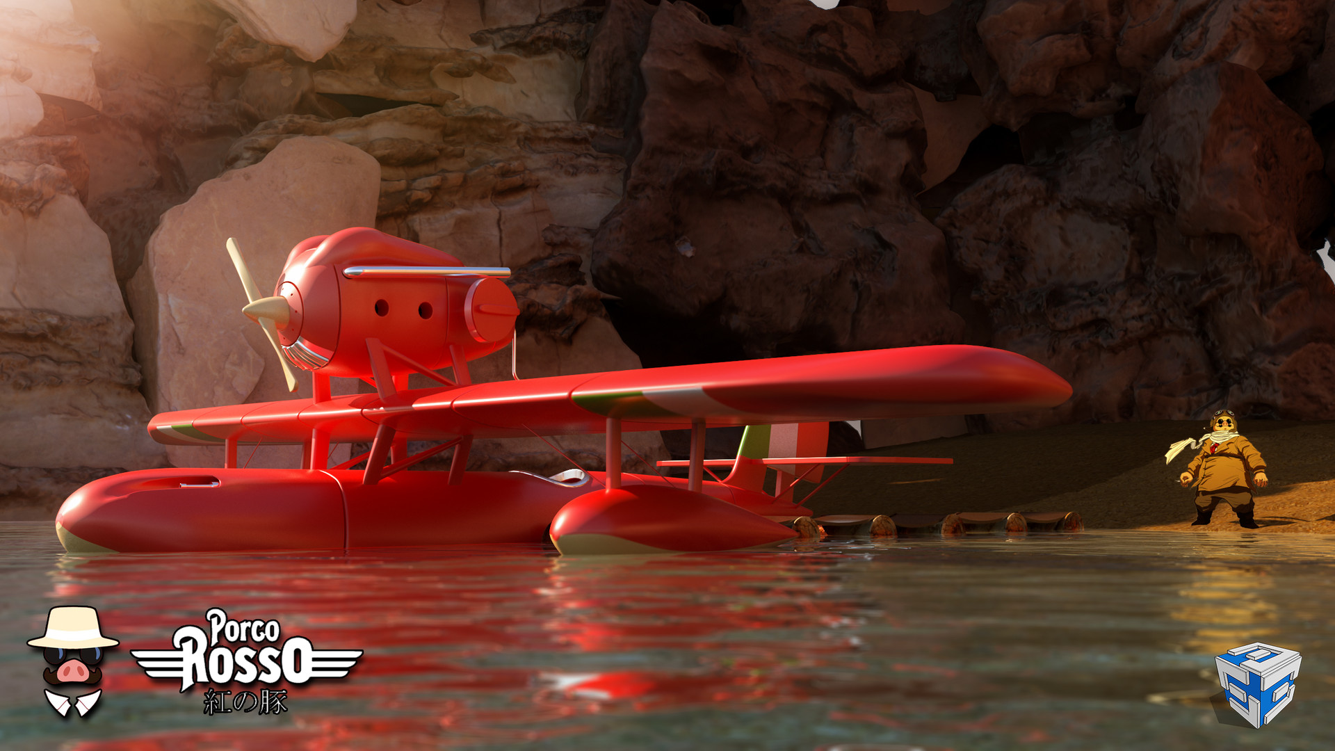 Porco Rosso Concept Art - HD Wallpaper 