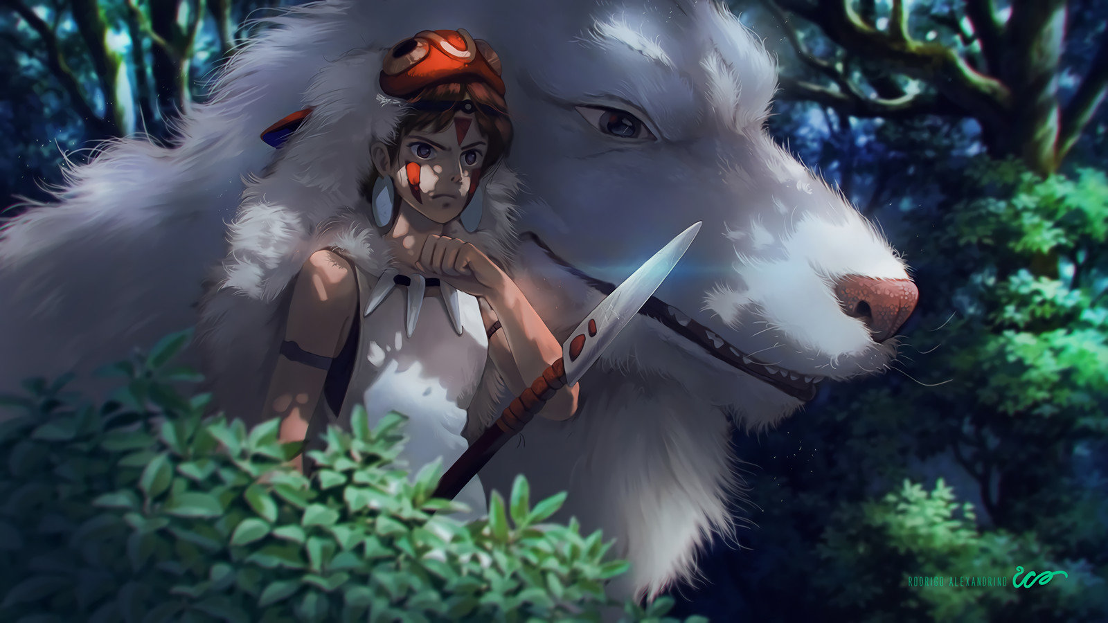 Free Princess Mononoke High Quality Background Id - Princess Mononoke Wallpaper Hd - HD Wallpaper 