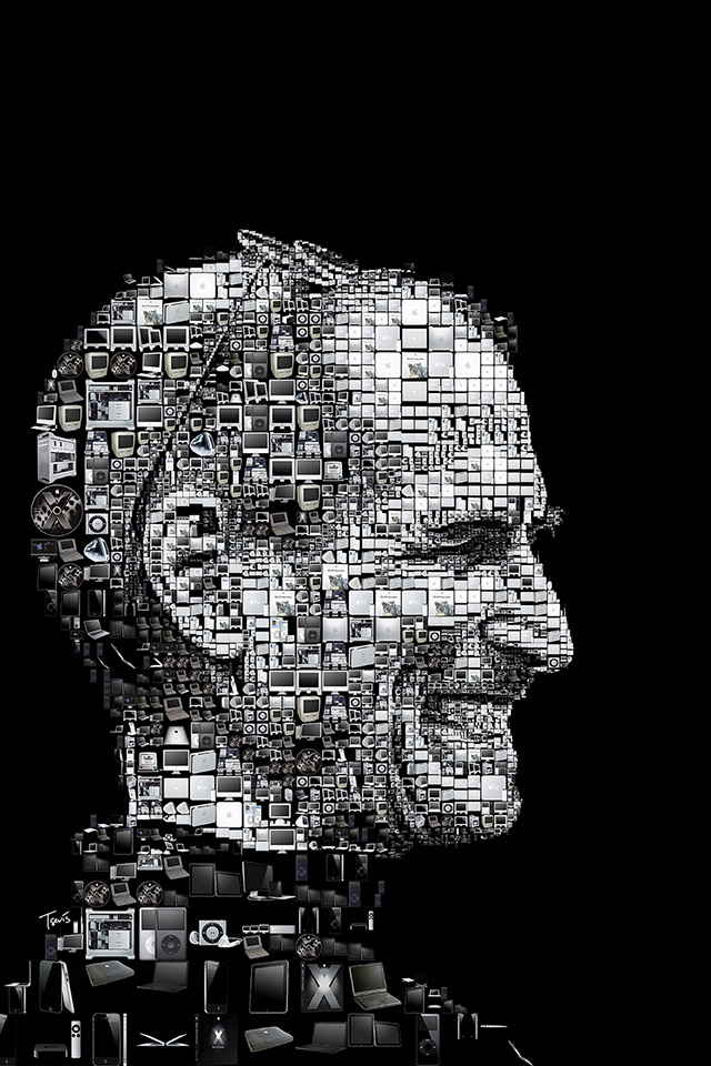 Happy Birthday Steve Jobs - Art Made Out Of Technology - HD Wallpaper 