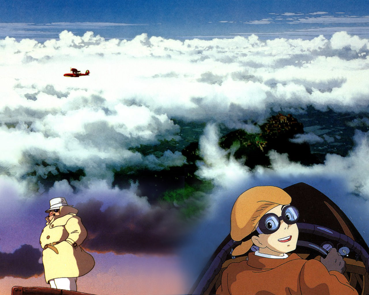 Porco Rosso 09 - Porco Rosso Cloud - HD Wallpaper 