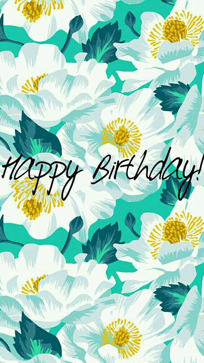 Happy Birthday Wallpaper Floral - HD Wallpaper 