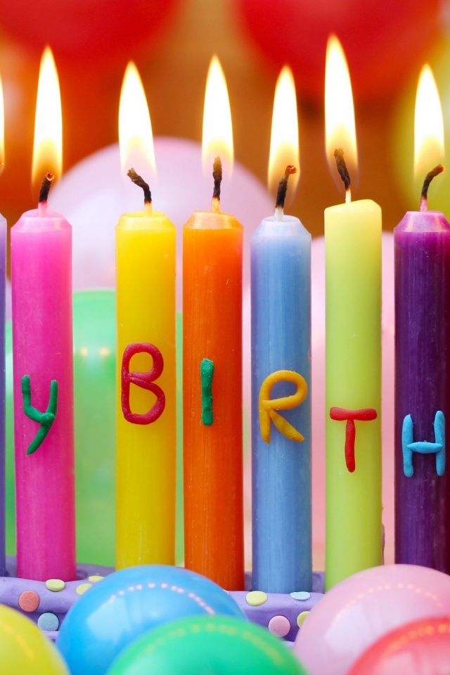 Birthday Wallpaper Iphone Candles - HD Wallpaper 