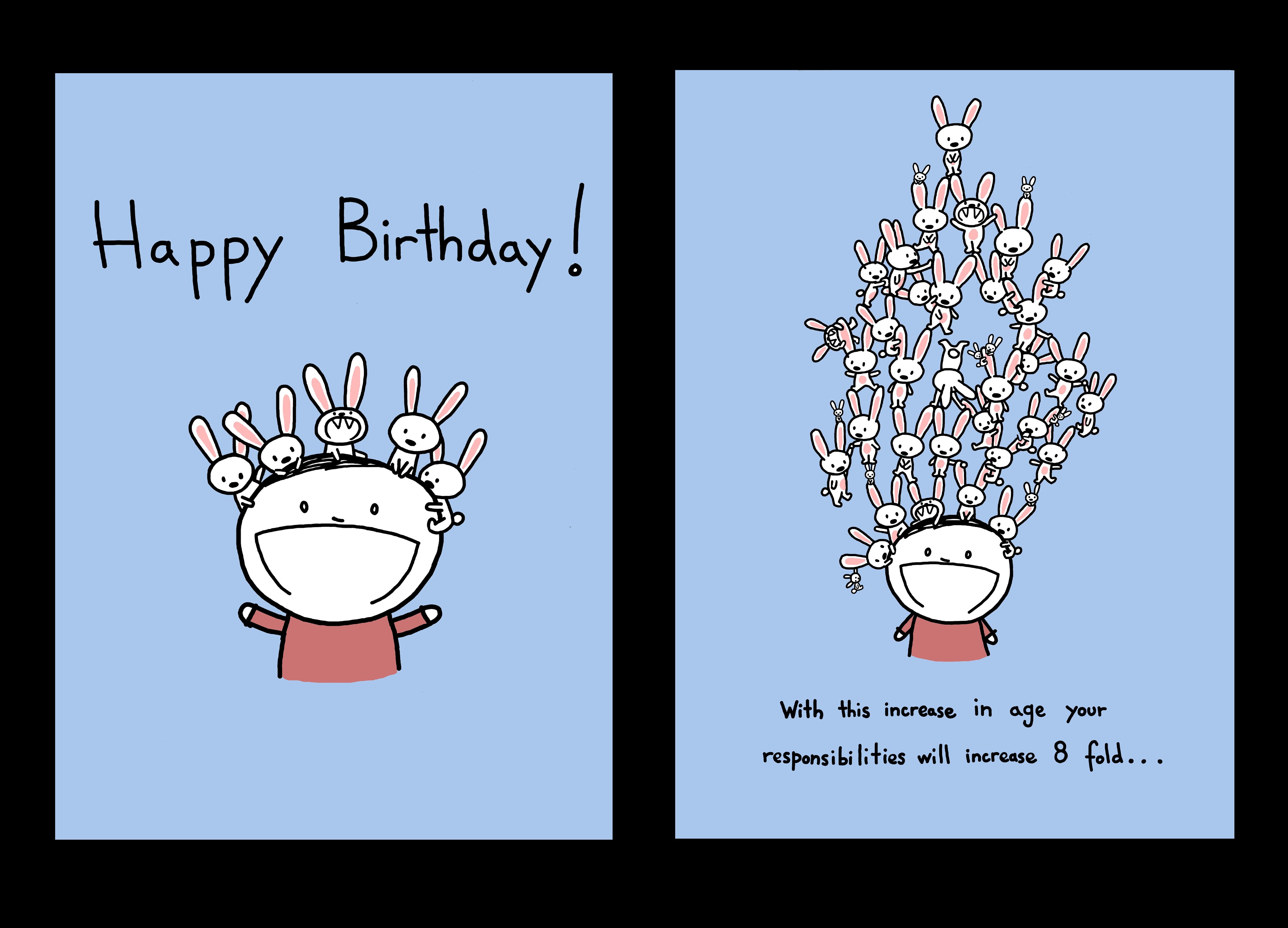 Happy Birthday Funny Postcard - HD Wallpaper 