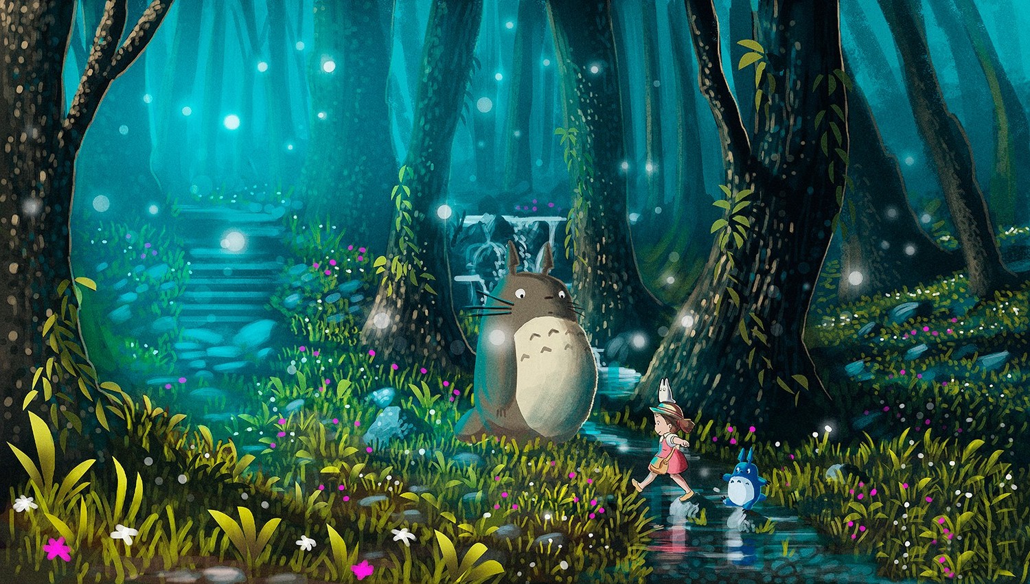 Desktop Totoro Wallpaper Hd - HD Wallpaper 