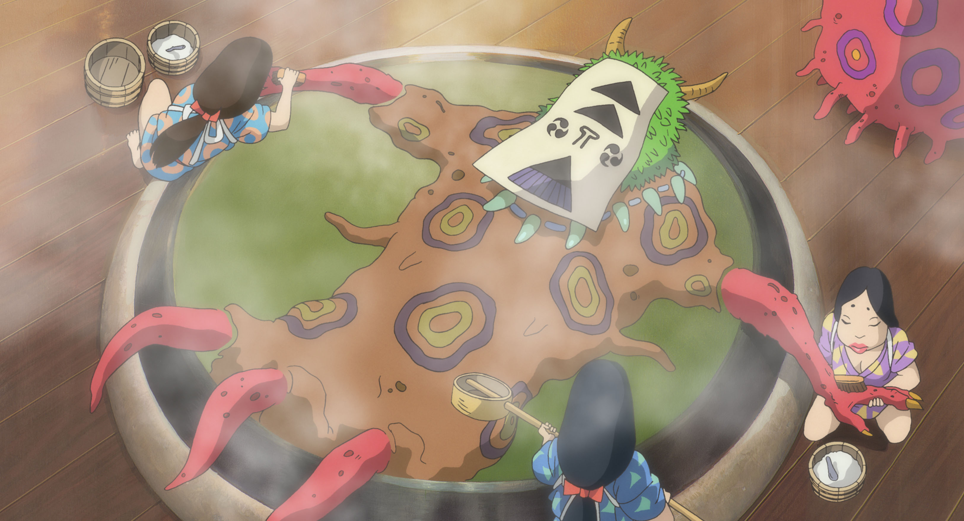 Spirited Away Hot Spring - HD Wallpaper 