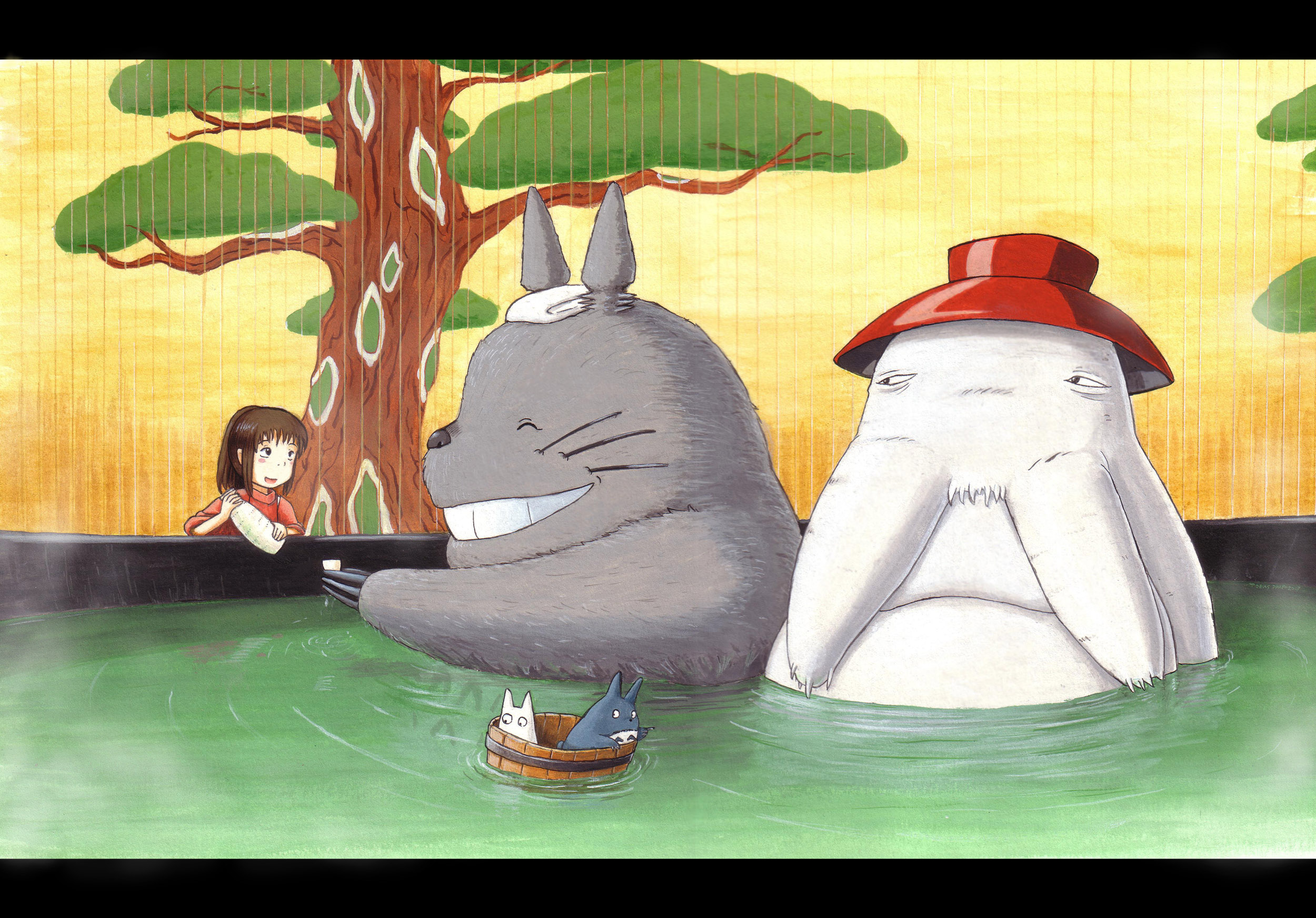 Totoro And Radish Spirit - HD Wallpaper 