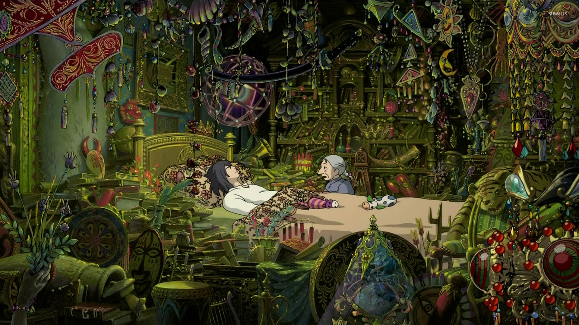 Miyazaki Howl's Moving Castle - HD Wallpaper 