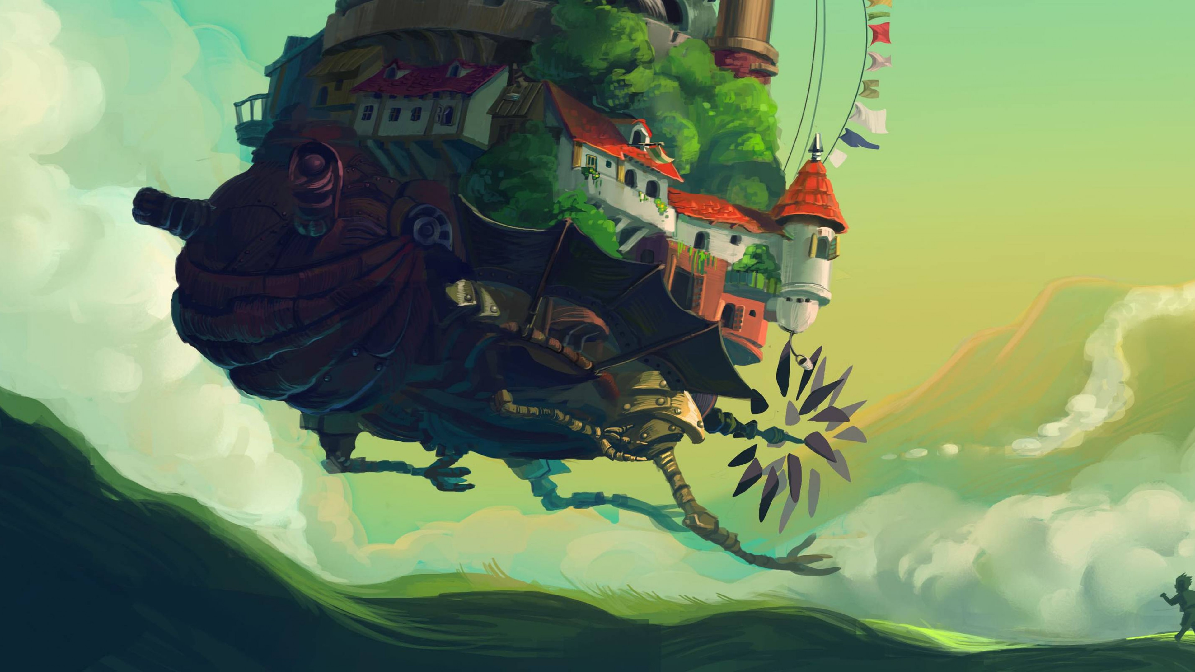 Howls Moving Castle 2004 Poster - HD Wallpaper 