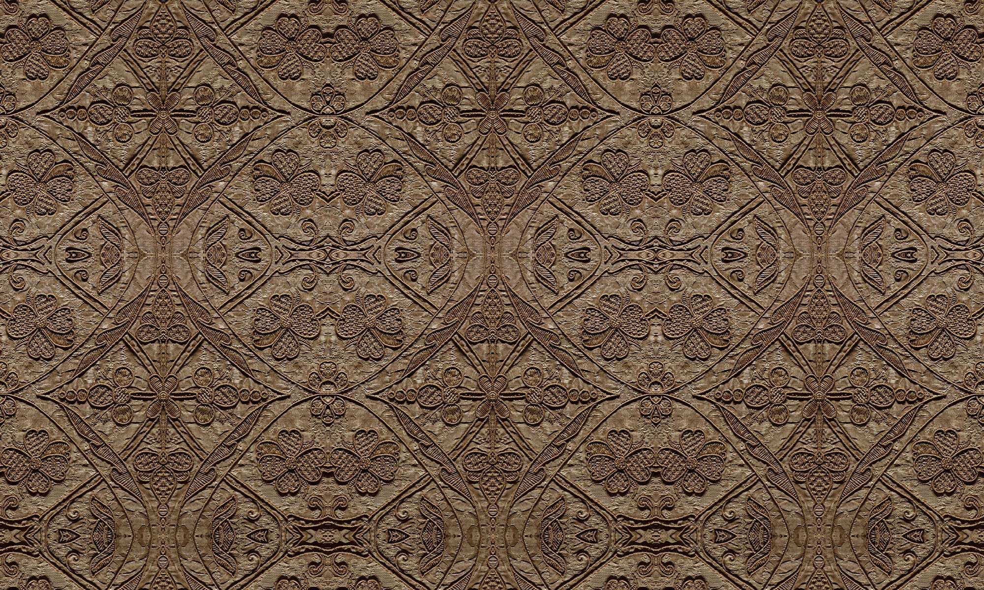 Silk Embroidered Linen Doug Garrabrants - Texture Silk Wall Design - HD Wallpaper 