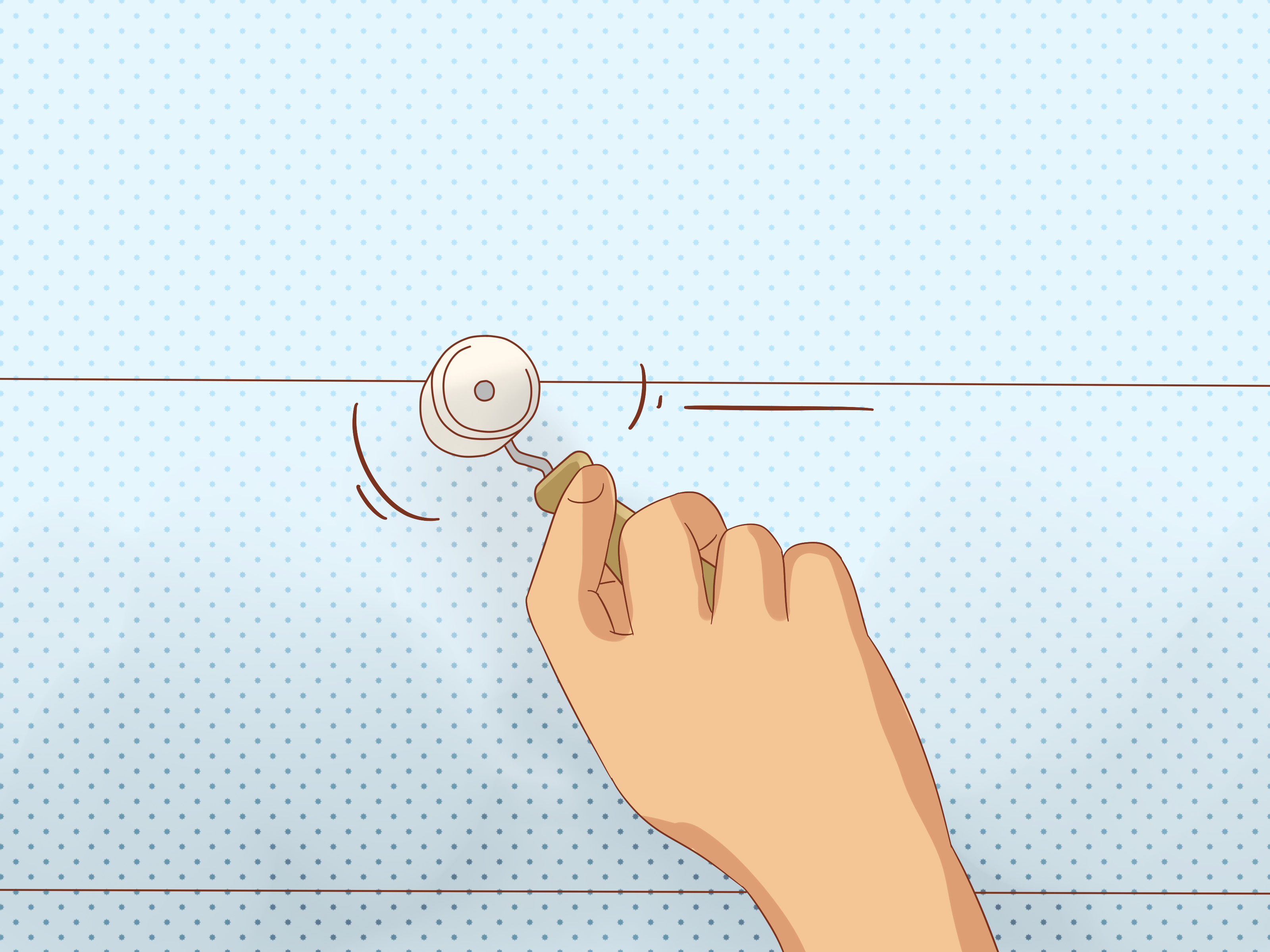 Image Titled Wallpaper A Ceiling Step - Can I Put Up Pictures On Ceiling - HD Wallpaper 