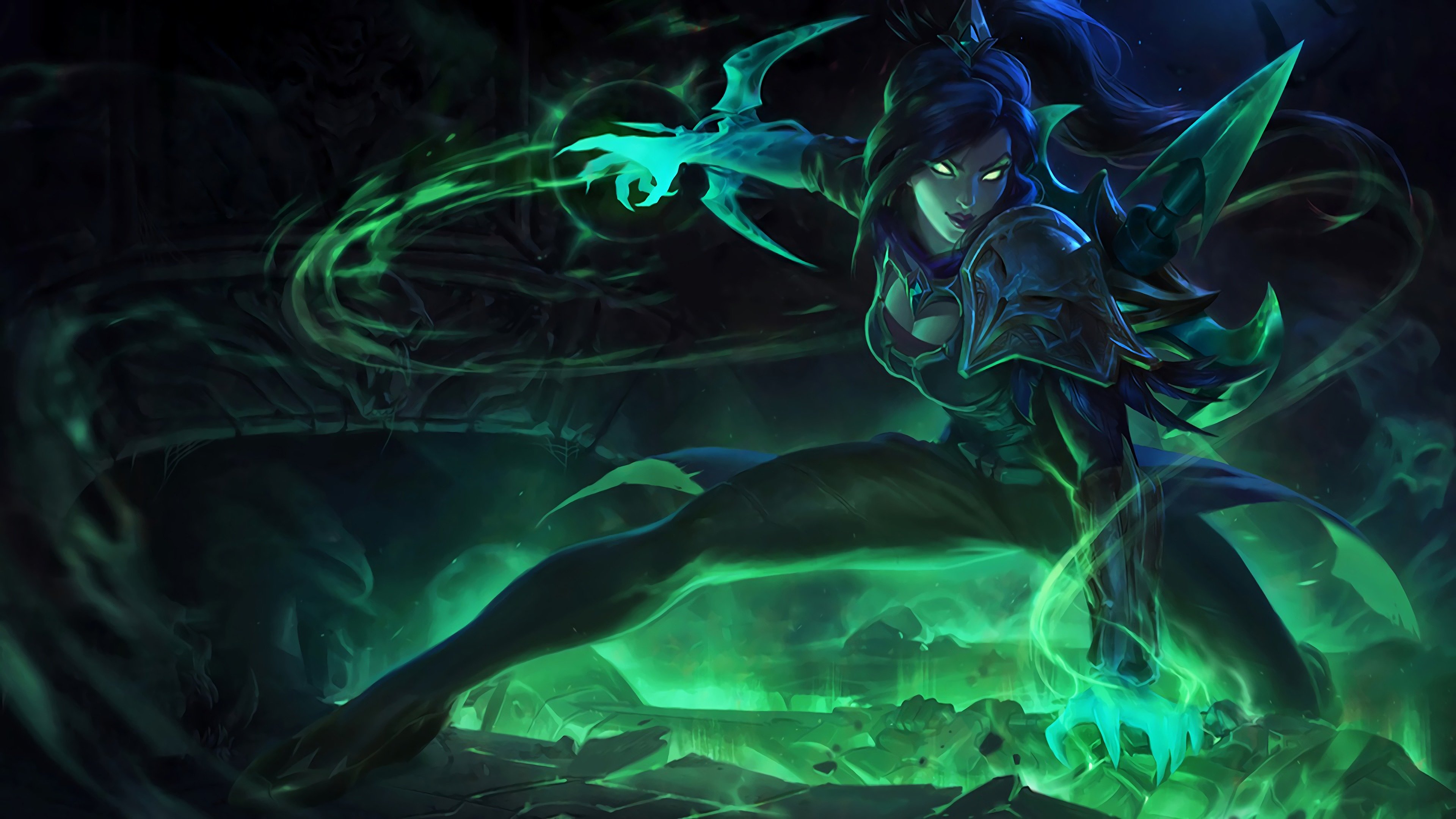 Free Download Vayne Wallpaper Id - Soulstealer Vayne Splash Art - HD Wallpaper 